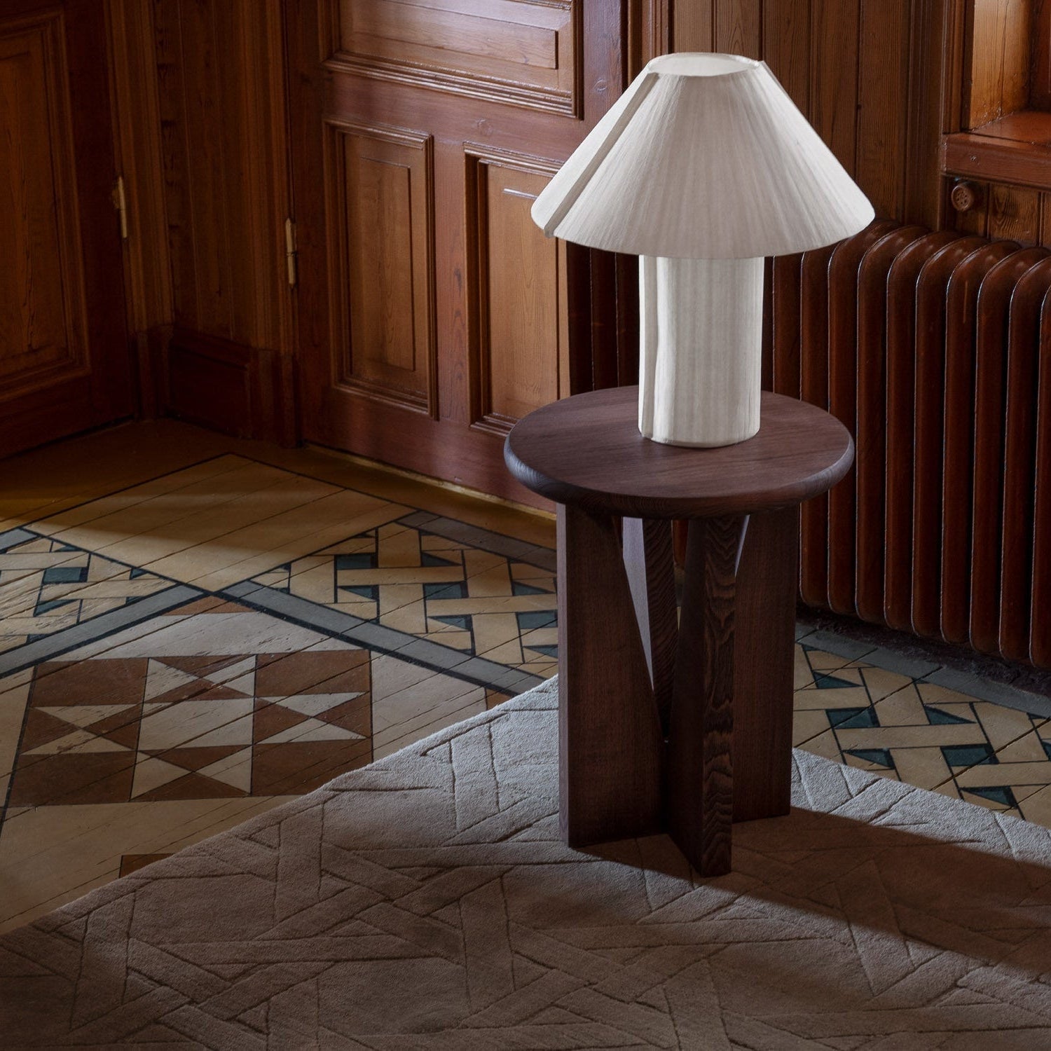 V Side Table Stained Ash