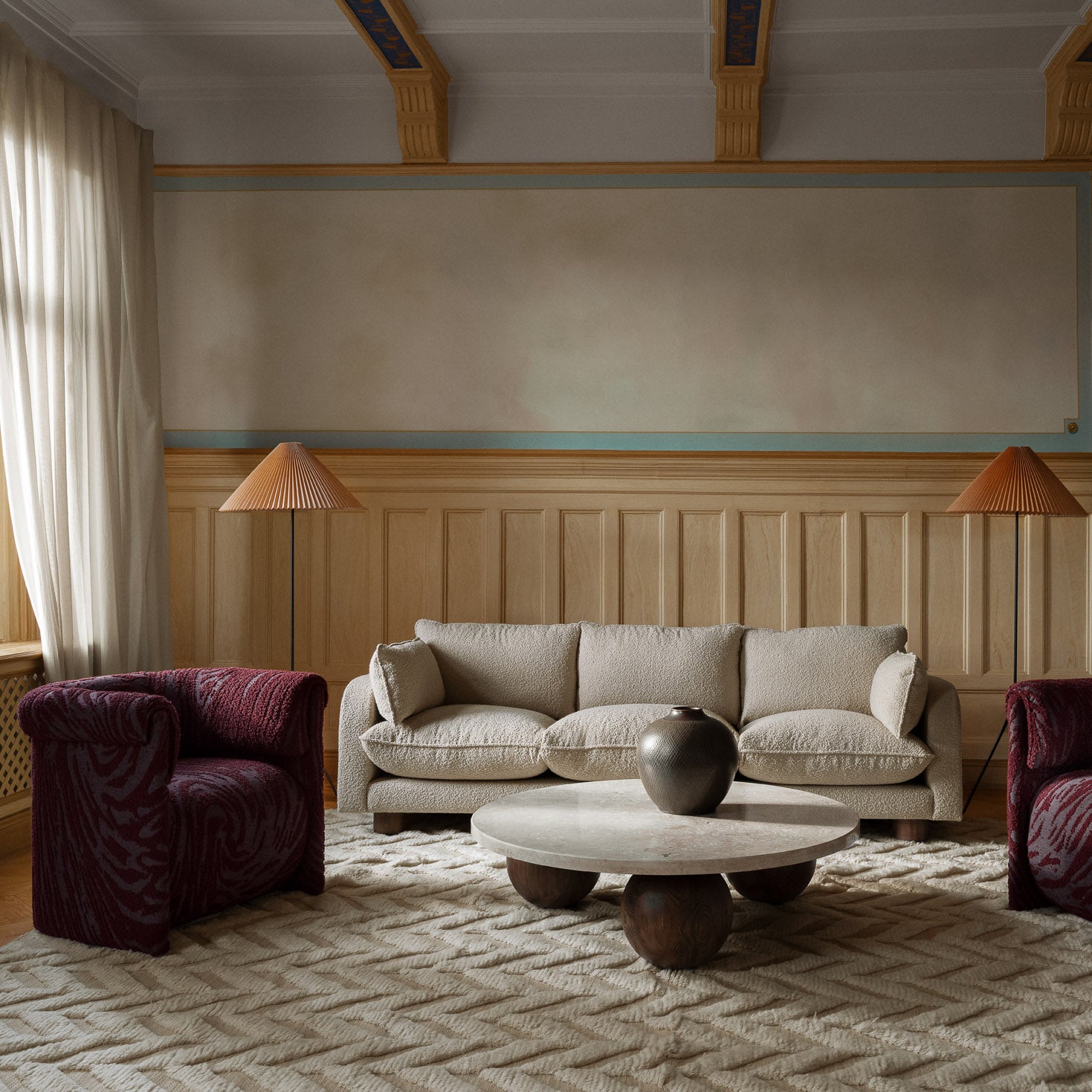 Miles Sofa Boucle Beige