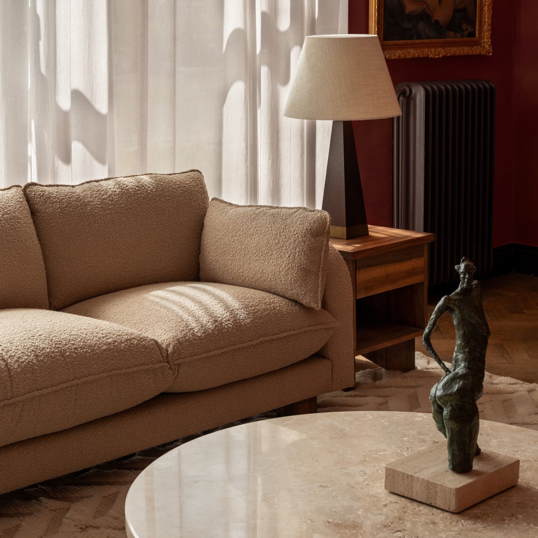 Miles Sofa Boucle Beige