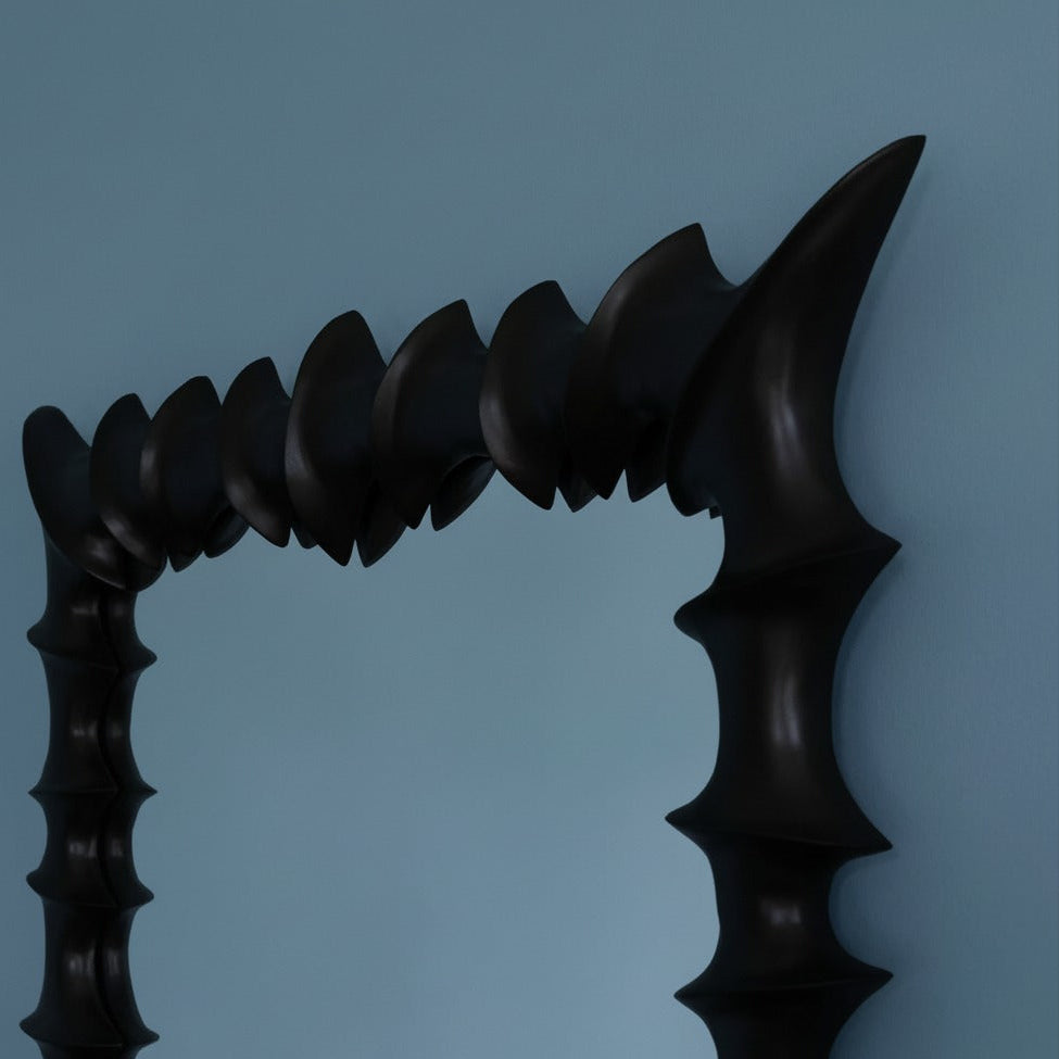 Brutalist Mirror Small Black