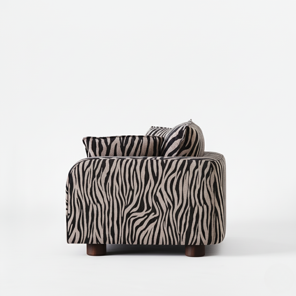Miles Love Seat Zebra