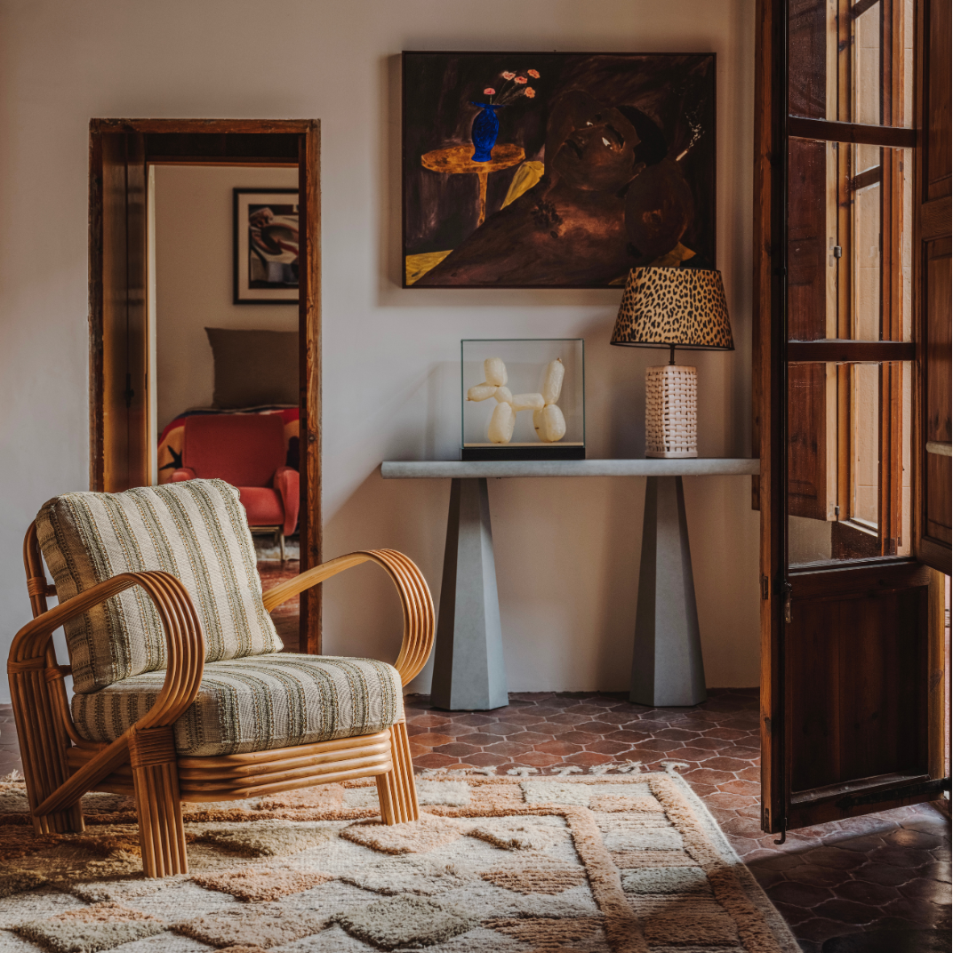 Bamboo Lounge Chair Green