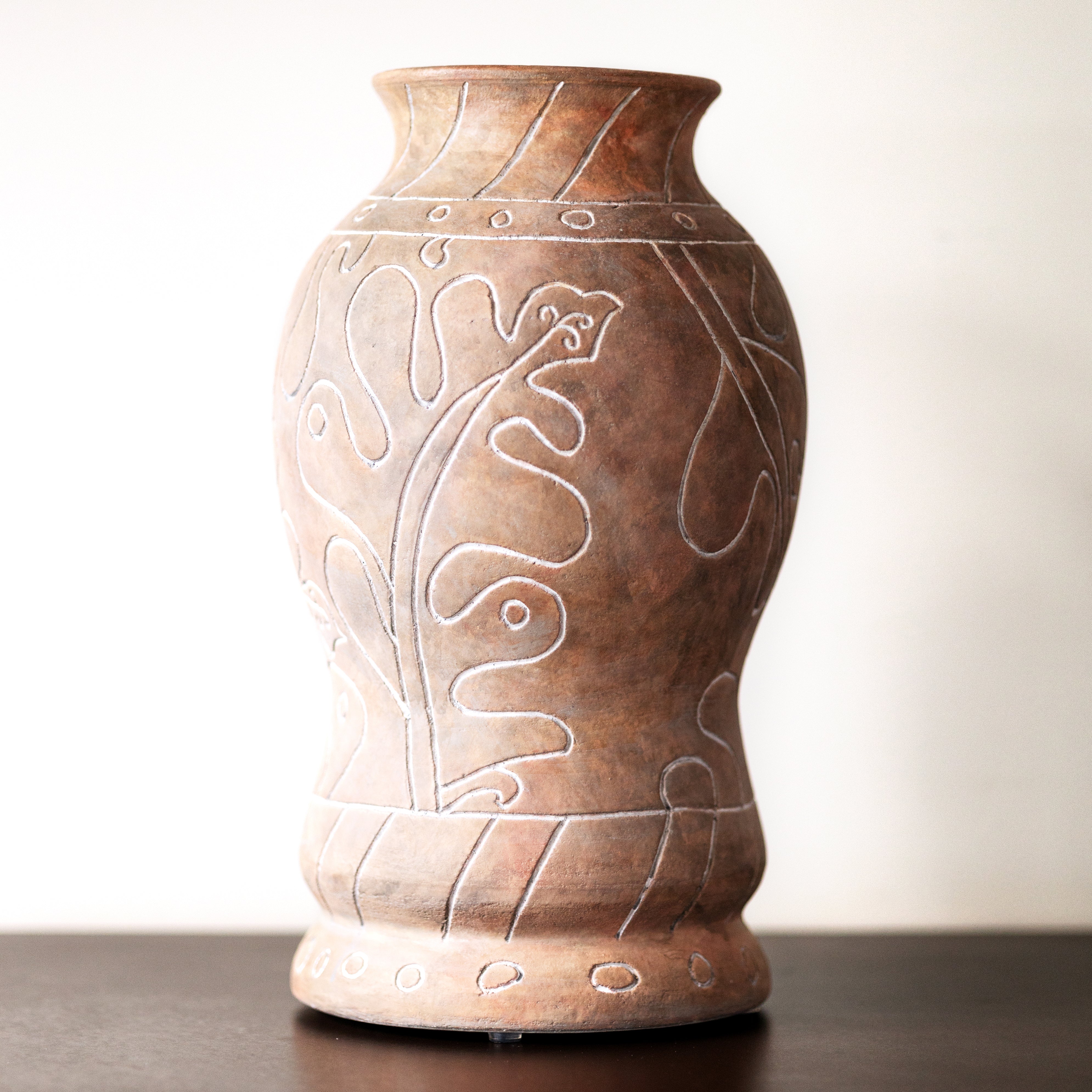 Frida Vase Tall Brown