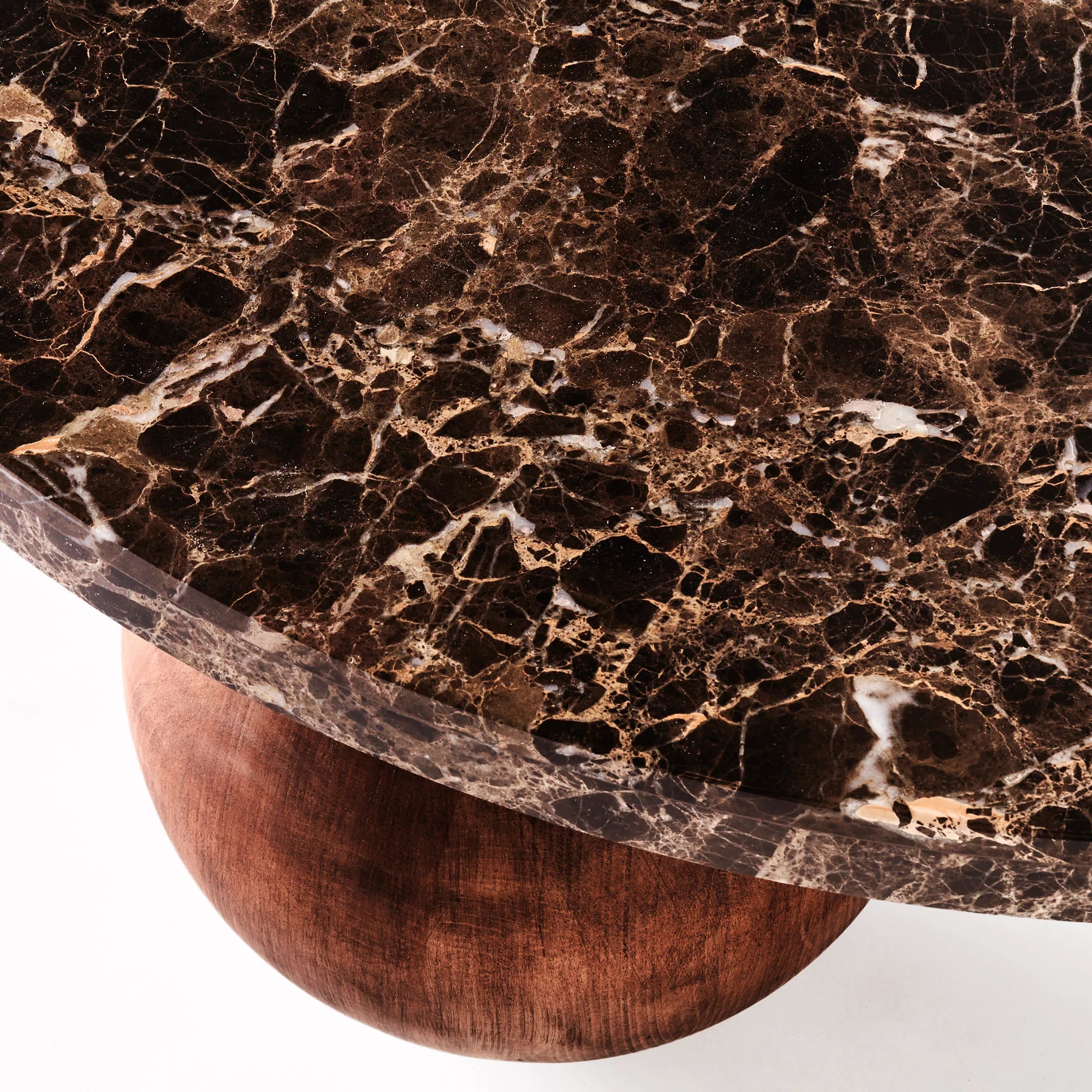 Sphere Round Sofa Table  Dark Emperador Ø120cm