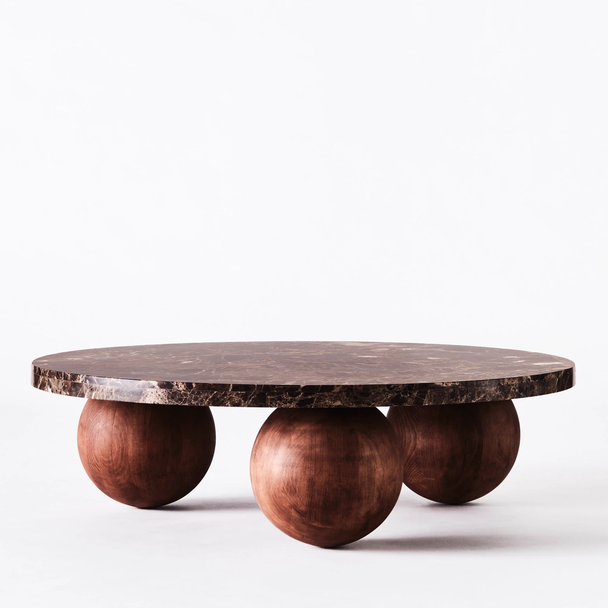 Sphere Round Sofa Table  Dark Emperador Ø120cm
