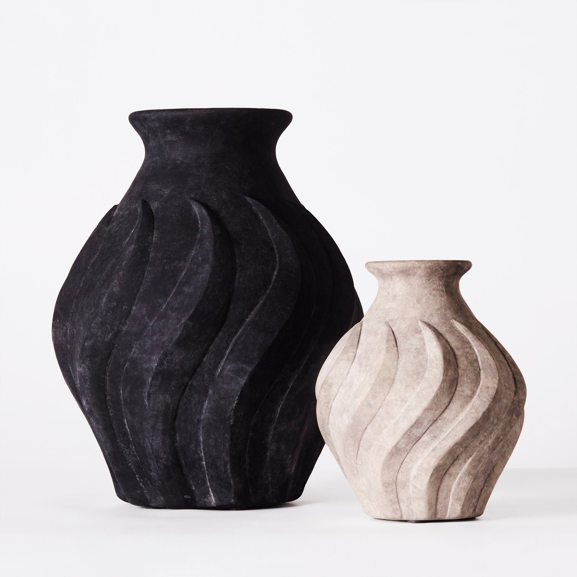 Swirl Vase Grey Small