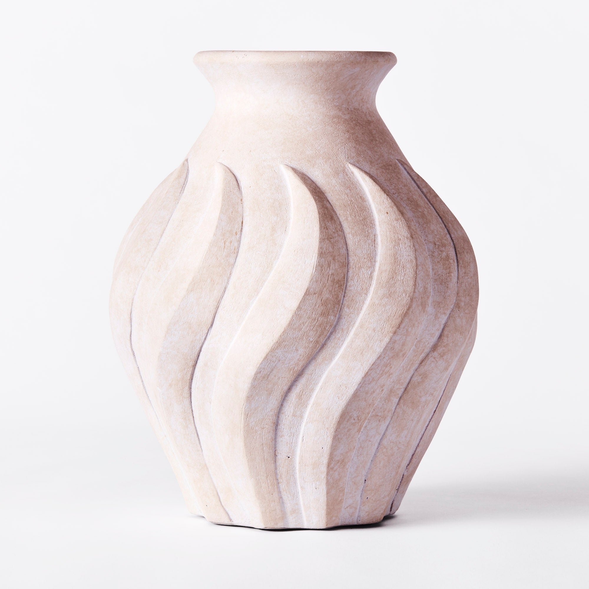 Dusty Deco - Swirl Vase Large White - By Edin & Lina Kjellvertz