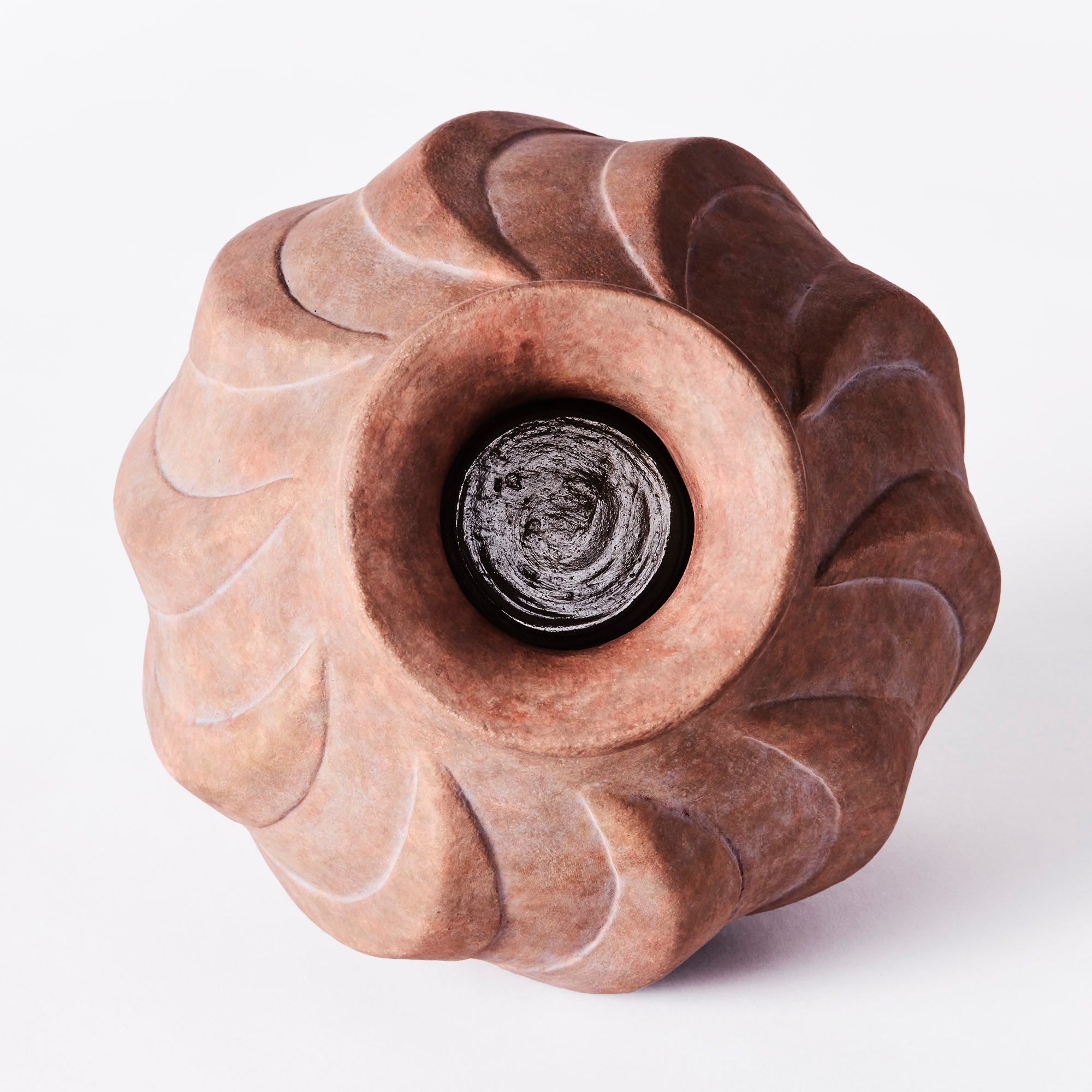 Swirl Vase Brown Small