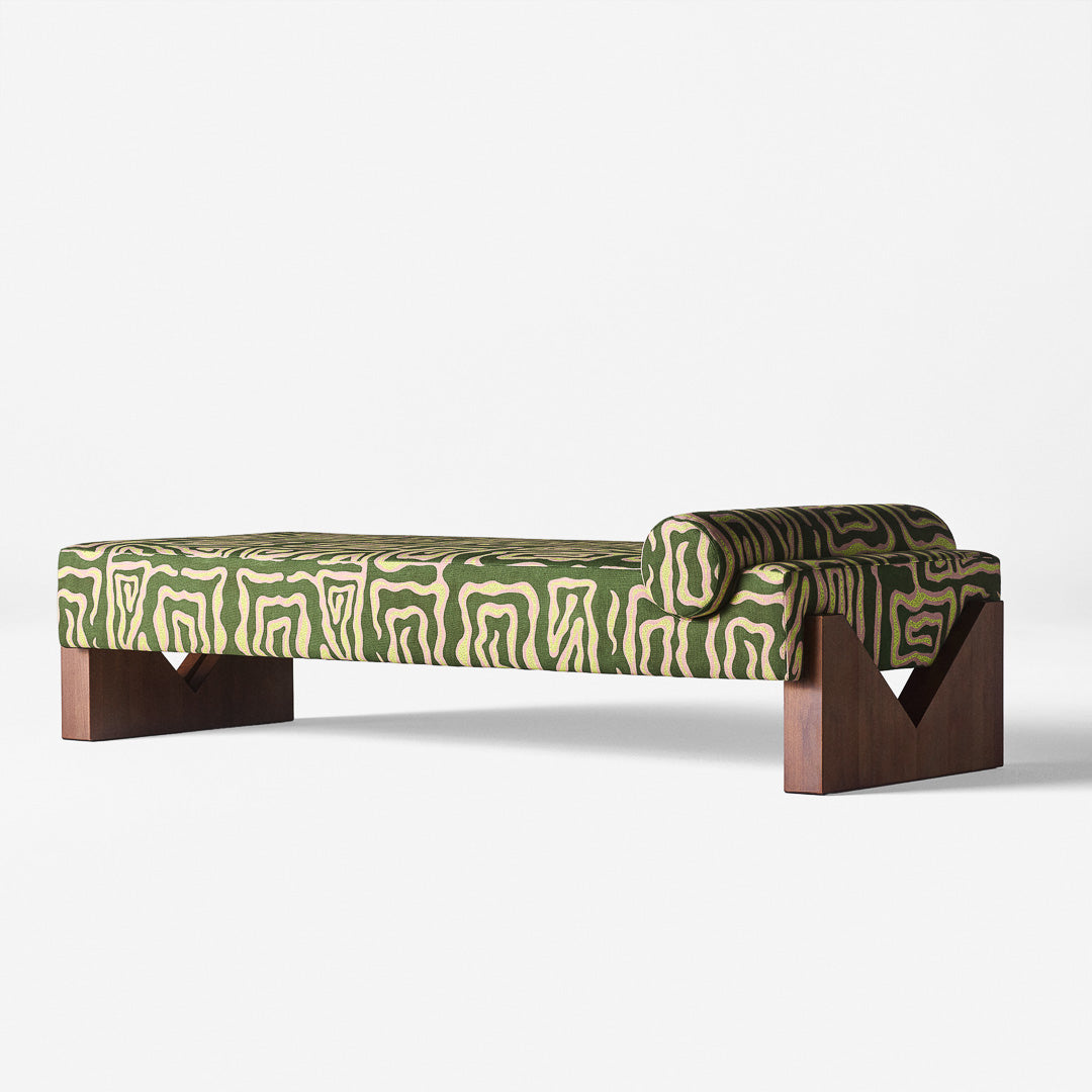 V Daybed Beaten Track Green