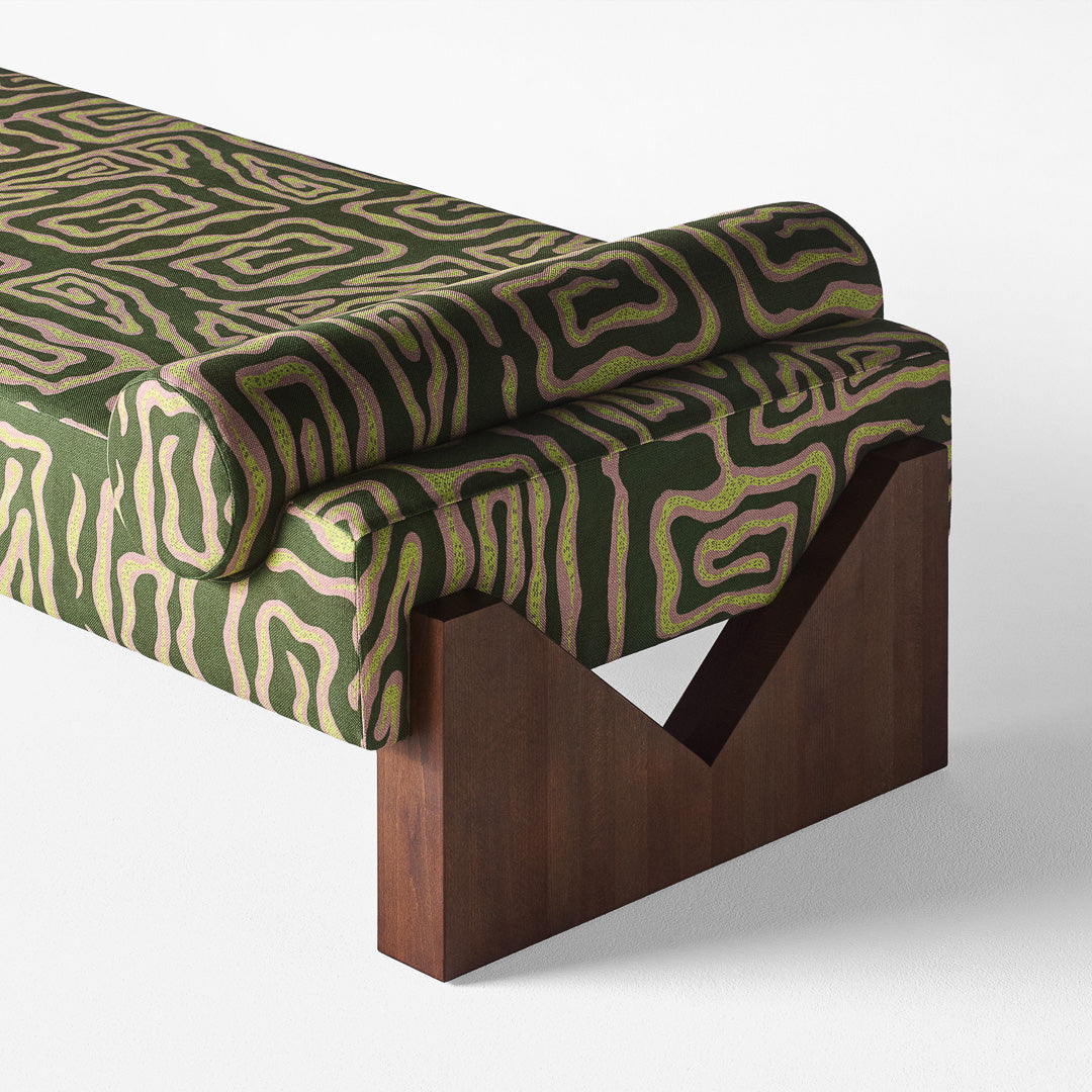 V Daybed Beaten Track Green