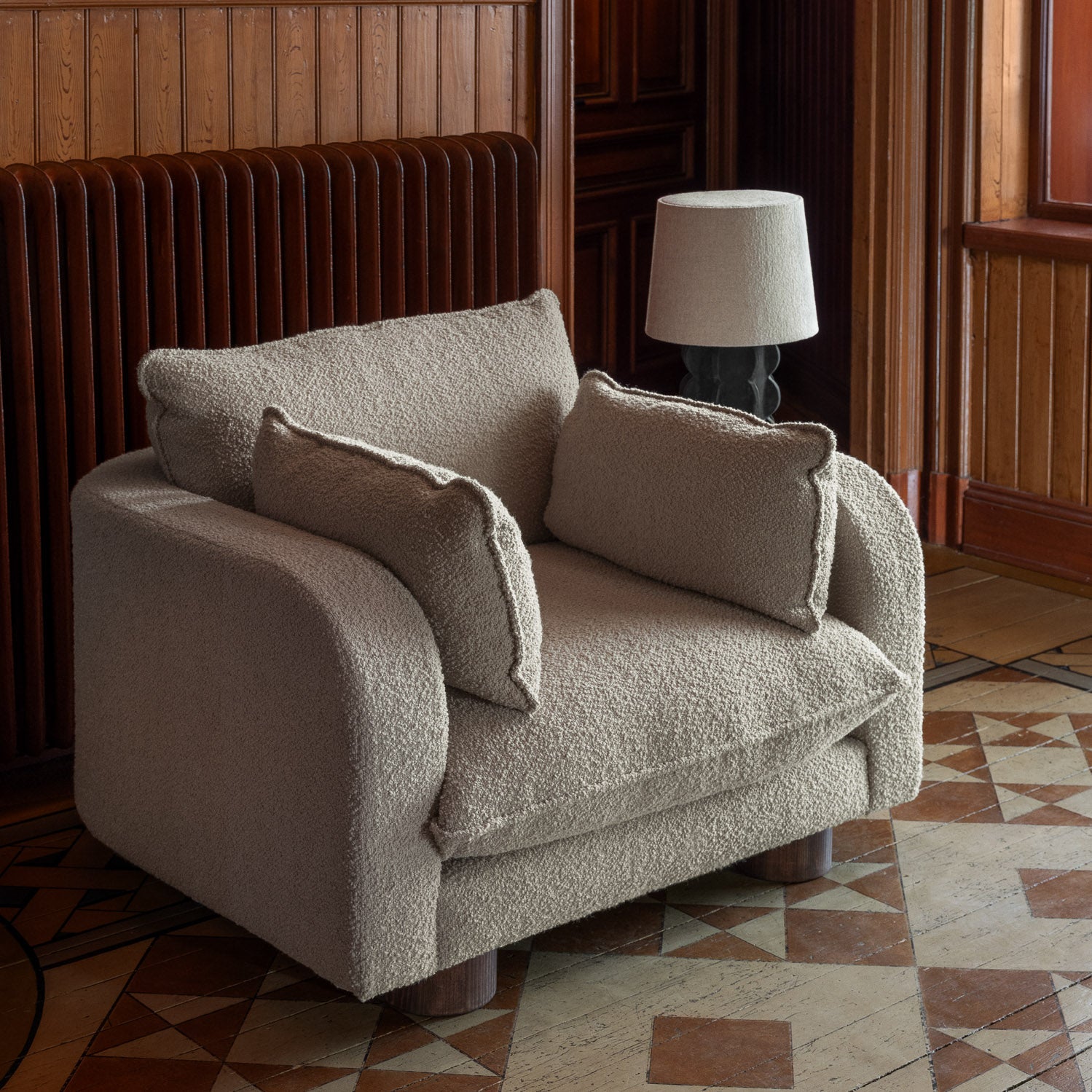 Miles Armchair Boucle Beige