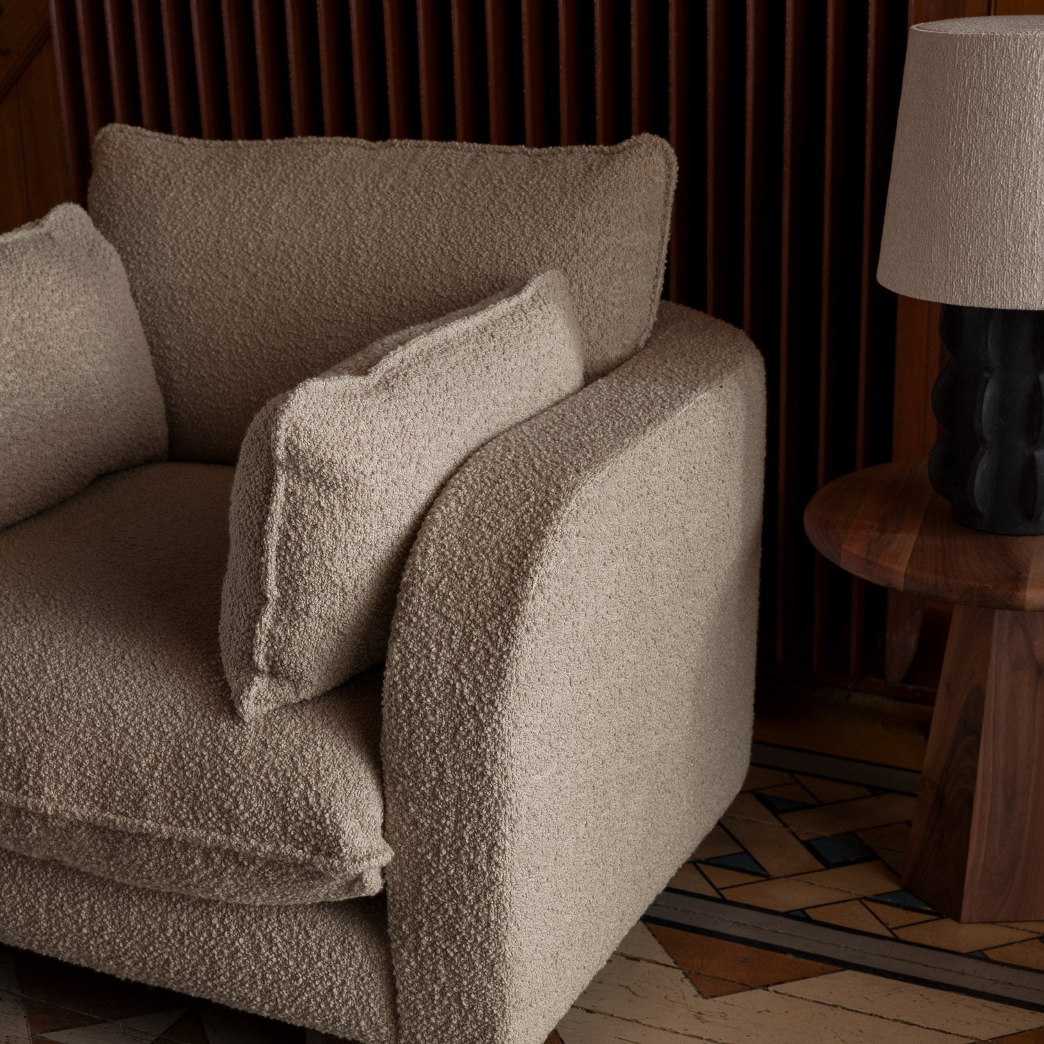 Miles Armchair Boucle Beige