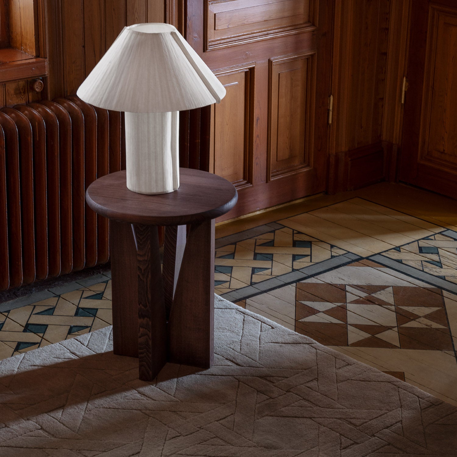 V Side Table Stained Ash