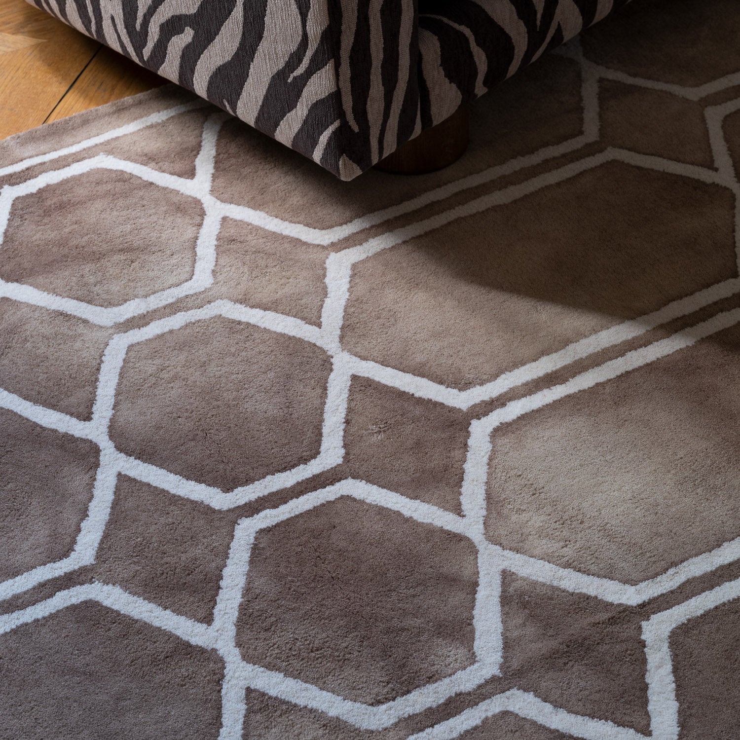 Tie Dye Beige Rug