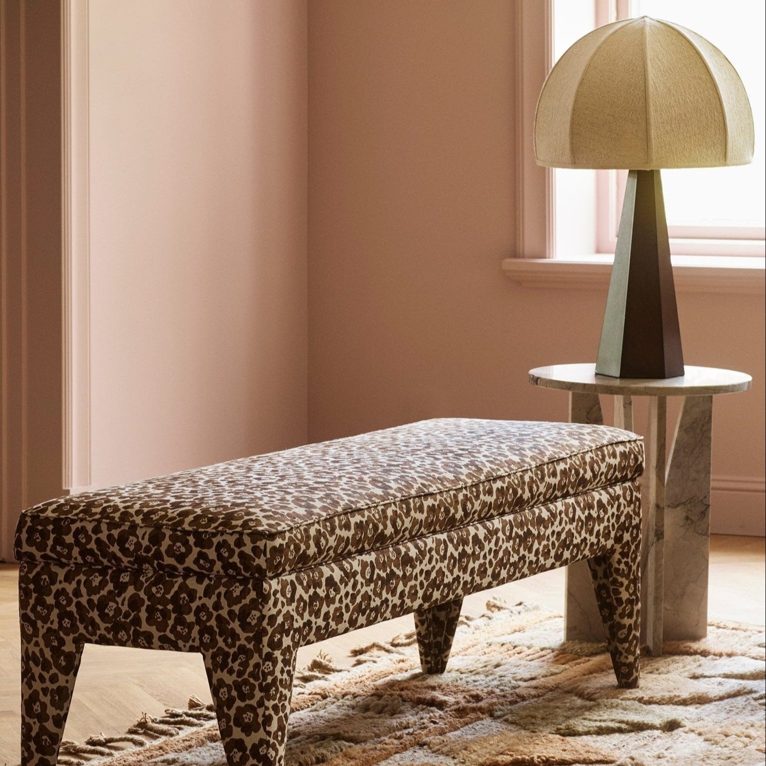 V Side Table Albanian Grey